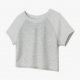 Baby Girl Rhinestones Round Neck Crop Tops Cropped Tee Sports Workout Crop Top