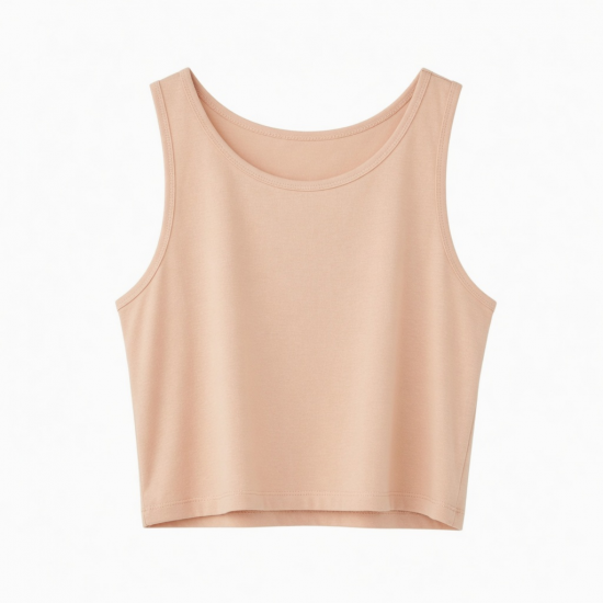 Lady Crop Tops Sleeveless T-Shirt Tank Tops Summer Beach Vest Bare Midriff Summer Fashion Clothes