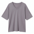 Tri Blend Half Sleeve T Shirts Fashion V Neck Oversized Loose Tops Solid Casual Basic Blouses
