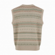 & Sweater Vest Jacquard Design Knitwear Pullover Knitted Jumper Pullover Knit Top Sweater Vest Reorder rate
