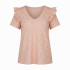New Sexy Club T-Shirts Short Sleeve V-Neck Casual Tops With Petal Sleeve Summer Print Clothing Reorder rate