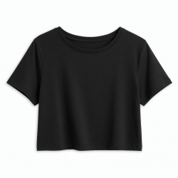 Casual Summer Crop Top Solid Short Sleeve Workout Crop Blouse Tee T-Shirt Print Plus Size Tee