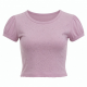 Baby Tee T-shirts Crop Top Puff Rhinestone Plain Sexy Fitted Thin Blank Shirt for Woman