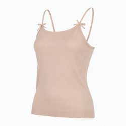 Tops Sleeveless Spaghetti Strap Camisole Double Padded Push up Knitted Vest Breathable Soft Summer Ice Silk