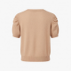 Summer Short Sweater Tops Casual Knit Shirt Gathered Sleeves Breathable