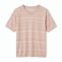 Summer New Versatile Stripes Knitted Short-sleeved Ice Silk Round Neck Pullover T-shirt Top Knitwear Clothing