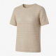 Solid Breathable Crocheted Casual T-shirt New Summer Short-sleeved Round-neck Top