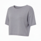 Summer Crop Top Quick-Drying Casual Loose Fit Knitted T-Shirt with Solid Color for Running and Exercise Lower