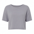 Summer Crop Top Quick-Drying Casual Loose Fit Knitted T-Shirt with Solid Color for Running and Exercise Lower