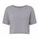 Summer Crop Top Quick-Drying Casual Loose Fit Knitted T-Shirt with Solid Color for Running and Exercise Lower