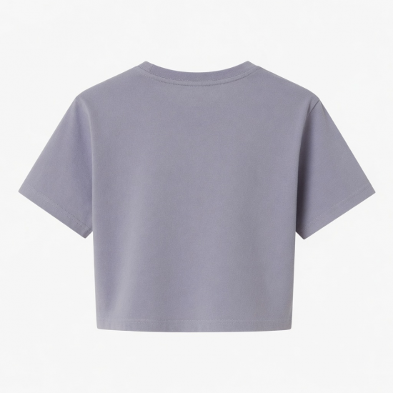 Y2K T-Shirt Sport Crop Top Cotton T-Shirt Printing and Embroidered Womans Clothing