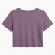 Check Top Modal Spandex Elasticity Woman T-shirt Solid Plaid Soft Crop T Shirt T-shirts for