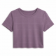 Check Top Modal Spandex Elasticity Woman T-shirt Solid Plaid Soft Crop T Shirt T-shirts for