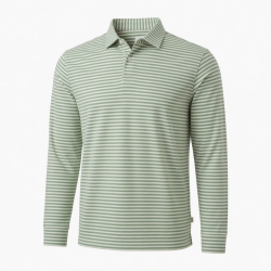 Spring Chic Fashion Elegant Long Sleeve Striped for Polo Vintage Casual Top Breathable Slim Tee Shirt Tops