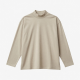 Casual Slim Mock Neck Top Oversized Soft Cotton Daily Casual Tops